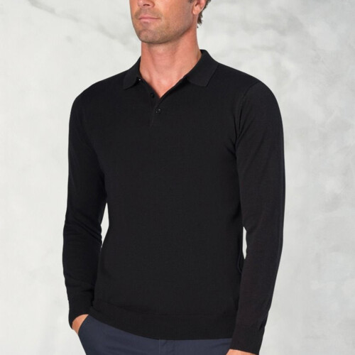 Casper Knitted Polo Shirt Miniaturansicht