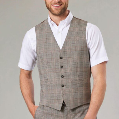 Emilio Check Waistcoat Miniaturansicht