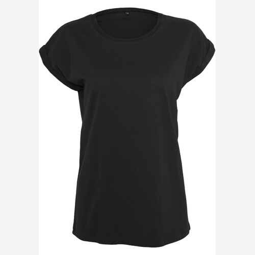 Build Your Brand Ladies` Extended Shoulder Tee Miniaturansicht