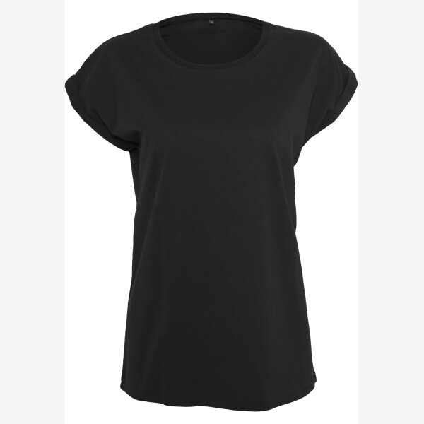 Build Your Brand Ladies` Extended Shoulder Tee Miniaturansicht