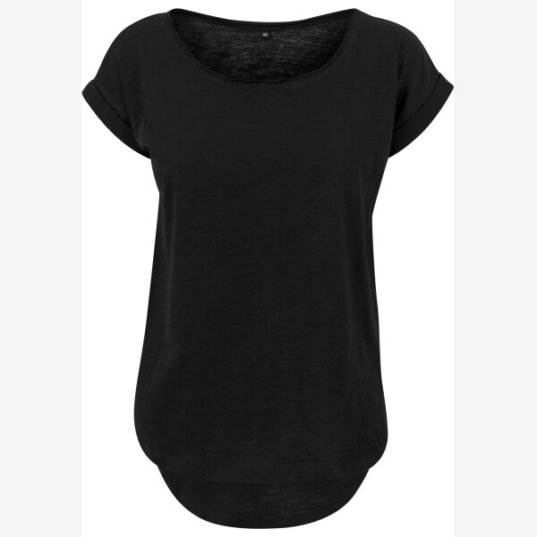 Build Your Brand Ladies Long Slub Tee Miniaturansicht