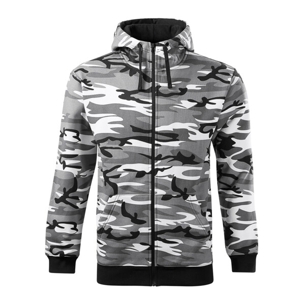 Camo Zipper Sweatshirt Herren Miniaturansicht