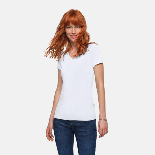 HAKRO Damen V-Shirt Stretch Miniaturansicht