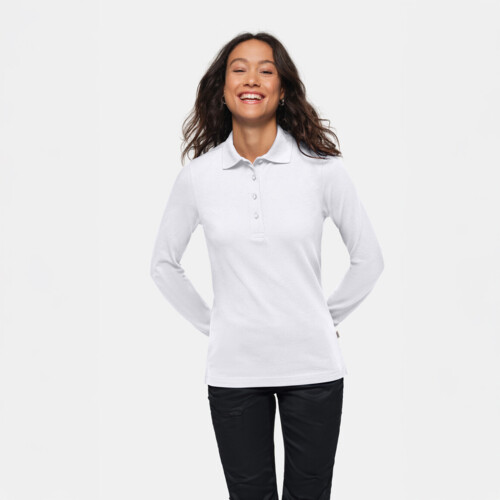 HAKRO Damen Longsleeve-Poloshirt MIKRALINAR® Miniaturansicht
