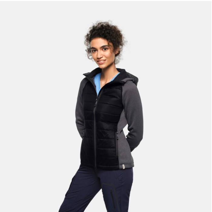 HAKRO Damen Kapuzen-Hybridjacke Contrast Miniaturansicht