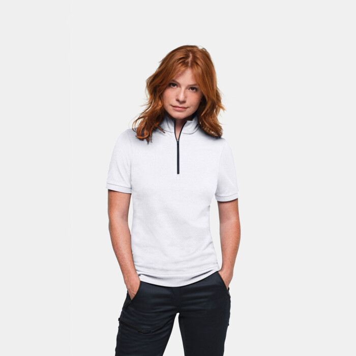 HAKRO Damen Zip-Shirt Piqué MIKRALINAR® ECO Miniaturansicht