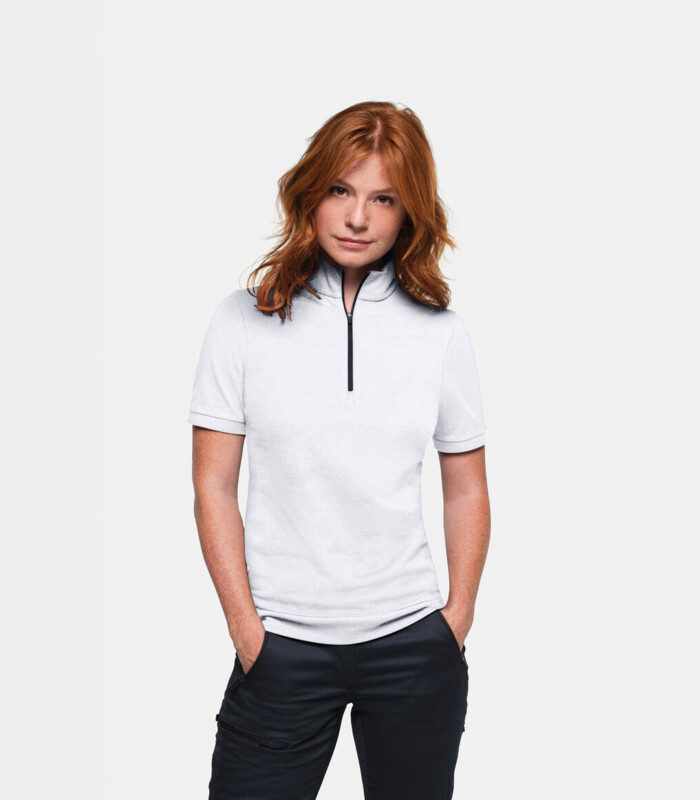 HAKRO Damen Zip-Shirt Piqué MIKRALINAR® ECO Miniaturansicht