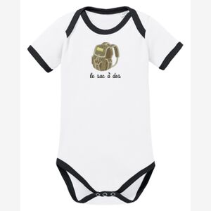 Contrast Organic Baby Body SSL kurzarm aus Bio-Baumwolle Miniaturansicht